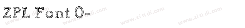 ZPL Font 0字体转换